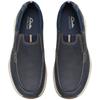 CLARKS  MENS  SHOE - NAVY NUBUCK